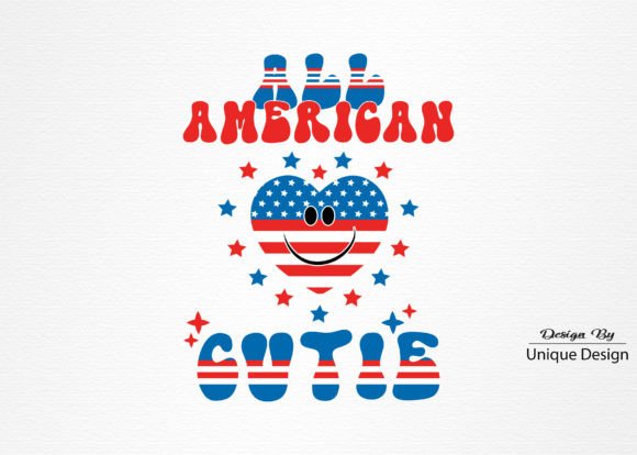 4th of July American Sublimation Design