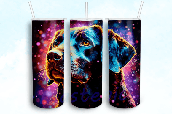 Alcohol Ink German Shorthaired Dog PNG