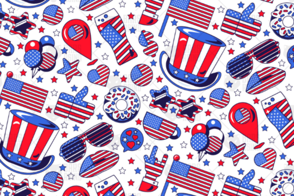American Seamless Pattern