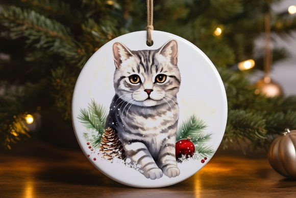 American Shorthair Isolate Ornament
