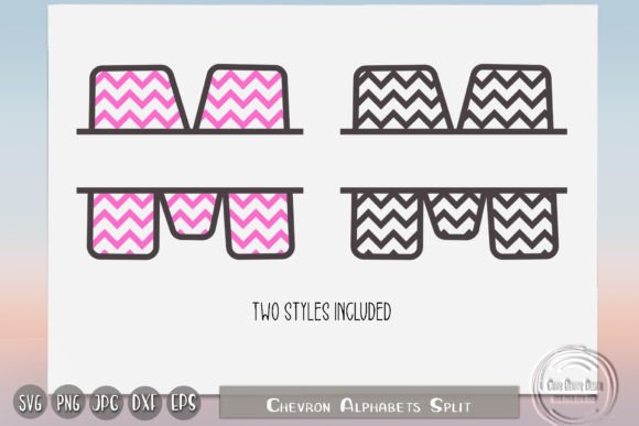 Chevron Split Alphabet