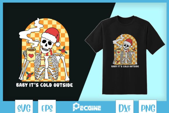 Cold Outside Skeleton Christmas