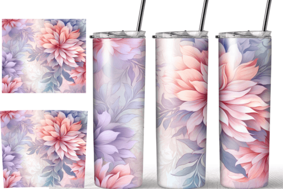 Floral Botanical 20 Oz Tumbler Wrap