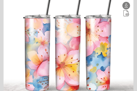 Flower 20oz Skinny Tumbler