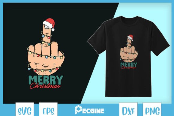 Funny Merry Christmas Finger