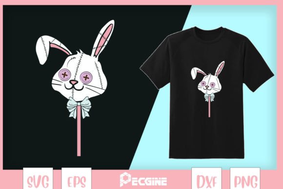 Goth Pastel Bunny Lollipop