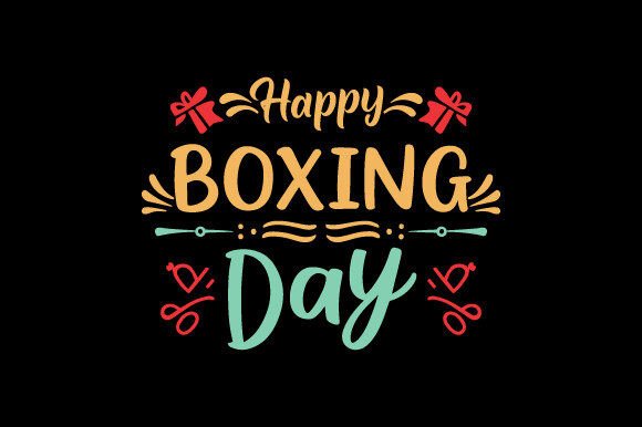 Happy Boxing Day Vector Design