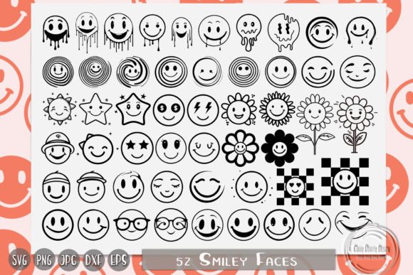 Smiley Face Melted Smiley Checkered