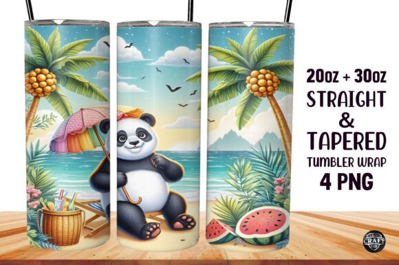Summer 20OZ Tumbler Sublimation Wrap PNG