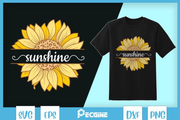 Sunshine Sunflower Leopard