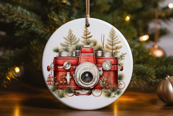 Vintage Camera Christmas Ornament